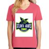 Cotton Women's V-neck Tee sing united test Thumbnail