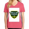 Cotton Women's V-neck Tee sing united test Thumbnail