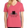 Cotton Women's V-neck Tee sing united test Thumbnail