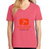 Cotton Women's V-neck Tee sing united test Thumbnail