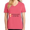 Cotton Women's V-neck Tee sing united test Thumbnail