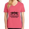 Cotton Women's V-neck Tee sing united test Thumbnail