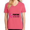 Cotton Women's V-neck Tee sing united test Thumbnail