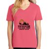 Cotton Women's V-neck Tee sing united test Thumbnail
