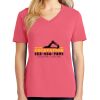 Cotton Women's V-neck Tee sing united test Thumbnail