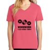 Cotton Women's V-neck Tee sing united test Thumbnail