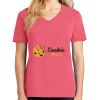 Cotton Women's V-neck Tee sing united test Thumbnail