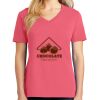 Cotton Women's V-neck Tee sing united test Thumbnail