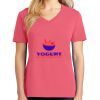 Cotton Women's V-neck Tee sing united test Thumbnail
