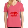 Cotton Women's V-neck Tee sing united test Thumbnail
