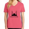 Cotton Women's V-neck Tee sing united test Thumbnail