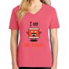 Cotton Women's V-neck Tee sing united test Thumbnail