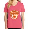 Cotton Women's V-neck Tee sing united test Thumbnail