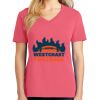 Cotton Women's V-neck Tee sing united test Thumbnail