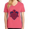 Cotton Women's V-neck Tee sing united test Thumbnail