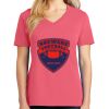 Cotton Women's V-neck Tee sing united test Thumbnail