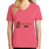 Cotton Women's V-neck Tee sing united test Thumbnail