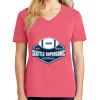 Cotton Women's V-neck Tee sing united test Thumbnail