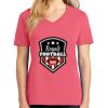 Cotton Women's V-neck Tee sing united test Thumbnail
