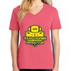 Cotton Women's V-neck Tee sing united test Thumbnail