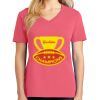 Cotton Women's V-neck Tee sing united test Thumbnail