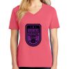 Cotton Women's V-neck Tee sing united test Thumbnail