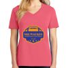 Cotton Women's V-neck Tee sing united test Thumbnail