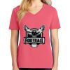 Cotton Women's V-neck Tee sing united test Thumbnail