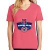 Cotton Women's V-neck Tee sing united test Thumbnail