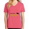 Cotton Women's V-neck Tee sing united test Thumbnail
