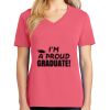 Cotton Women's V-neck Tee sing united test Thumbnail