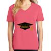 Cotton Women's V-neck Tee sing united test Thumbnail