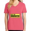 Cotton Women's V-neck Tee sing united test Thumbnail
