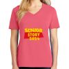 Cotton Women's V-neck Tee sing united test Thumbnail
