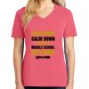 Cotton Women's V-neck Tee sing united test Thumbnail