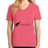 Cotton Women's V-neck Tee sing united test Thumbnail