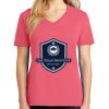 Cotton Women's V-neck Tee sing united test Thumbnail