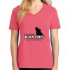 Cotton Women's V-neck Tee sing united test Thumbnail