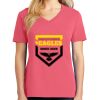 Cotton Women's V-neck Tee sing united test Thumbnail
