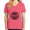 Cotton Women's V-neck Tee sing united test Thumbnail