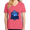 Cotton Women's V-neck Tee sing united test Thumbnail