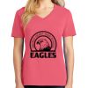 Cotton Women's V-neck Tee sing united test Thumbnail