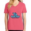 Cotton Women's V-neck Tee sing united test Thumbnail