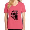 Cotton Women's V-neck Tee sing united test Thumbnail