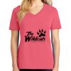 Cotton Women's V-neck Tee sing united test Thumbnail