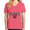 Cotton Women's V-neck Tee sing united test Thumbnail