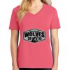 Cotton Women's V-neck Tee sing united test Thumbnail