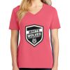 Cotton Women's V-neck Tee sing united test Thumbnail