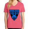 Cotton Women's V-neck Tee sing united test Thumbnail