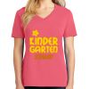 Cotton Women's V-neck Tee sing united test Thumbnail